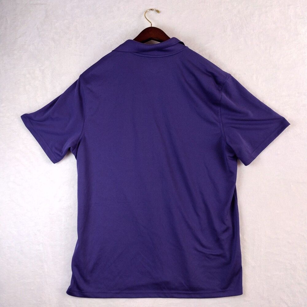 NordicTrack Mens XL Purple Athletic Fit Performance Polo Shirt Short Sleeve Golf